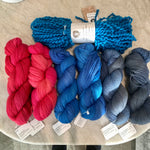 Load image into Gallery viewer, Coral Kiss and Black Chenille Scarf
